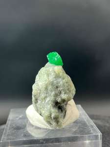 Échantillon d'émeraude naturelle de Swat, 51,23 grammes, cristal de beryle vert, pierre précieuse en vrac, origine Pakistan, éclat 66,98x14,36x15,55 - Product Image 3