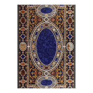 Plateau de Table en marbre noir poli en forme de Rectangle, fait à la main, avec Surface lisse et brillante - Product Image 1