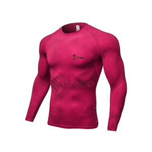 เสื้อรัดกล้ามเนื้อแห้งเร็วของผู้ชายสำหรับฝึกซ้อมในยิมลายตัวอักษรถัก - Product Image 1