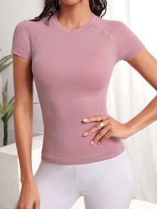 Ropa de gimnasio con logotipo personalizado para mujer, Top de Yoga, ropa deportiva, camisetas de último diseño de alta calidad - Product Image 6