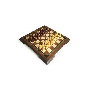 Helena Wood Art Noyer Massif Nacre Damier Set 42 Cm Brown-50mm - Product Image 4