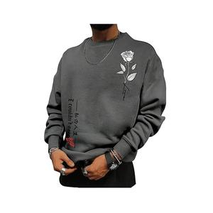 Sudadera Casual de Alta Calidad 100% Algodón para Hombre, Estampado de Nuevo Diseño, Cuello Forrado, Manga Larga, Felpa Francesa Gruesa - Product Image 4