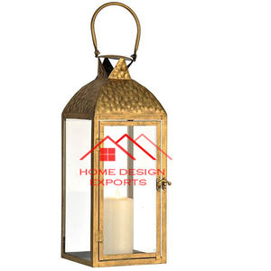 Hot Selling Nickel Plated Jute <b>Rope</b> Handle Metal Lantern at Wholesale Price Metal Lantern for Home Decor Metal Lantern - Product Image 3