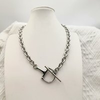 Collier pendentif en acier inoxydable 316L, étoile de cheval, bijoux, poli haute brillance, vente en gros, collier bien conçu