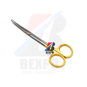 กรรไกรตัดม่านตาสแตนเลสสตีลใช้ในโรงพยาบาลแบบแมนนวลทองครึ่งเดียว - Product Image 6