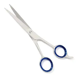 Ice Tempered Stainless Steel Reinforced With Chromium To Resist Tarnish and Rust Hair Cutting Scissors Shears 5.5"