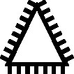 DIN 7261 Workshop <b>File</b> with 150mm Length and 11mm Cross-Section Cut 1 Triangular Shank Horse - Product Image 3
