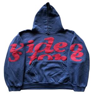 Sudaderas con estampado de soplo Sudaderas con capucha y sudaderas personalizadas de talla grande para hombre Sudaderas con capucha estampadas unisex de peso pesado - Product Image 1