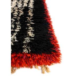Alfombra de Lana Anudada a Mano Zuri Paem-672, Gris y Negra con Estampado Abstracto de Animales, para Sala de Estar o Pasillo, Rectangular, Nuevo Modelo - Product Image 4