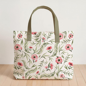 Sac de courses en coton, sac fourre-tout écologique résistant, réutilisable, lavable et spacieux pour les courses - Product Image 1