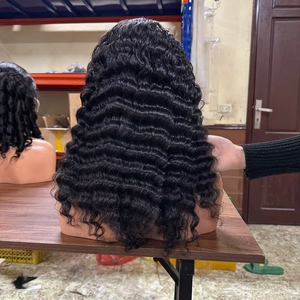 Cheveux humains pleine dentelle perruque vague profonde non traitée vierge perruque vietnamienne pour les femmes noires bouclés pleine dentelle perruque de cheveux humains - Product Image 1