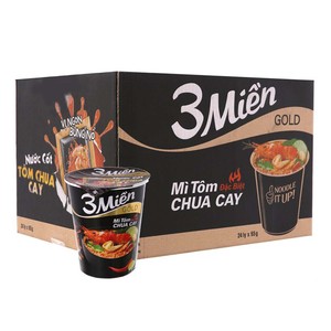 3 Mien <b>Spicy</b> and Sour Fried Shrimp for in Bag-High Quality Vietnam Brand Instant <b>Noodles</b> - Product Image 3