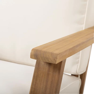 Muebles de exterior Juego de jardín Sofá de jardín de madera Sillón-Bagus - Product Image 4