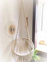 100% fait à la main bohème macramé balançoire intérieur extérieur suspendu hamac chaise tissé à la main avec balançoire Design