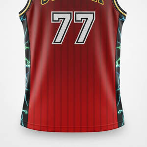 Camiseta de Baloncesto Transpirable con Estampado Personalizado para Unisex, Ropa de Equipo Personalizada, Camiseta de Malla de Secado Rápido para Competición - Product Image 3