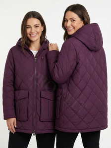 Chaqueta de Invierno Acolchada con Capucha, Fabricada a Medida, Abrigo Acolchado Cálido con Cierre de Cremallera, Bolsillos Delanteros, Corte Ajustado - Product Image 5