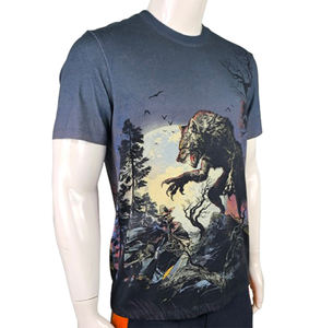 Camiseta Casual de Manga Corta para Hombre de Calidad Premium, 100% Algodón, Cuello Redondo, Corte Regular, Estampado Digital Sólido, Transpirable, Anti-Pilling - Product Image 2