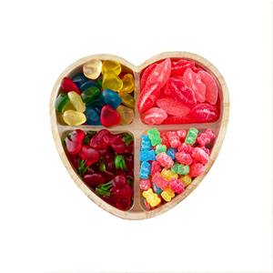 Coeur fait à la main en bois antique plateau de service produit de vente chaude bol décoratif en bois de manguier avec écorce d'arbre fabriqué en inde - Product Image 1