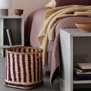 ชุดตะกร้าสานลายทาง3ชิ้นจากเวียดนาม,ตะกร้าเก็บของทำจากไม้ไผ่ - Product Image 3