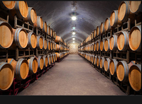 Baril à whisky et à vin remis à neuf de 225 L, en chêne français et américain, brun/argenté, origine UG