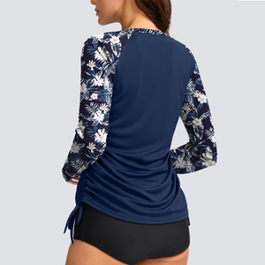 Nouveau design – Rashguard femme uni à manches longues avec impression personnalisée par transfert thermique, respirant, écologique, séchage rapide et abordable - Product Image 2