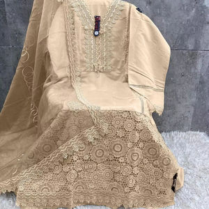 ชุดสูทซาลวาร์คาเมเอซผ้าไหมวิสคอสคอลเลคชั่นฤดูหนาวขนาดพอดีตัว54 (7XL) อินเดีย & ปากีสถาน organza dupatta เสื้อและล่าง - Product Image 1