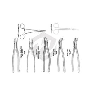 Kit de cirugía Dental Oral de 17 piezas, juego de fórceps elevadores de extracción, instrumentos médicos profesionales de acero inoxidable de calidad CE A + - Product Image 2