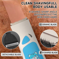 Kit de Recortadora de Pelo y Vello Corporal Recargable por USB 2026, 5W, Segura, con Cuchillas de Cerámica, 7200 RPM, Ajustable, para Barbería, Batería de 500mAh