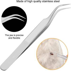 ชุดเครื่องมือกำจัดเห็บกรูมมิ่งสัตว์เลี้ยงเครื่องมือสัตวแพทย์สแตนเลส - Product Image 4