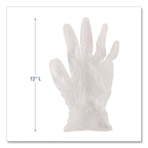 Guantes de Vinilo de Uso General sin Polvo Boardwalk de 2.6 mil, 9.5 Pulgadas de Largo, Talla Pequeña, Transparentes - 100 Guantes/Caja, 10 Guantes de Seguridad Desechables - Product Image 4