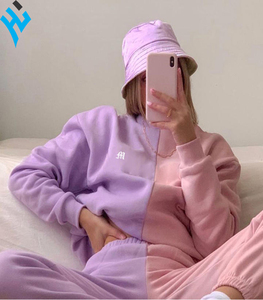 Survêtement 100% coton coloré pour femmes, nouveau Design, Logo brodé personnalisé, offre spéciale - Product Image 4