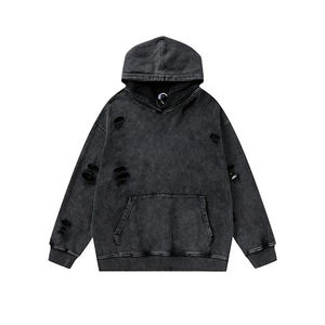 Nouveau pull au design classique Sweat à capuche en détresse Sweat à capuche surdimensionné à manches longues - Product Image 1