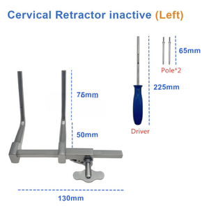 Retractor Cervical Manual, Instrumento Quirúrgico Ortopédico, Herramienta para Cirugía de Columna Vertebral, para Discectomía ACDF y Exposición Cervical, de Surgiright - Product Image 6