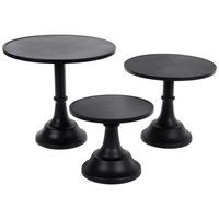 Nieuwe Decoratieve Metalen Riser Dadels Stand Set Van 3 Voor Zoete Chocolade Kom Vierkante Vorm Luxe Metalen Riser Dessertstand