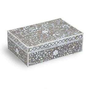 Christmas gift 2025 Natural Bone Stripes jewelry box Multifunctional Square Shape Handmade <b>Storage</b> Box for Jewelry At Best price - Product Image 3