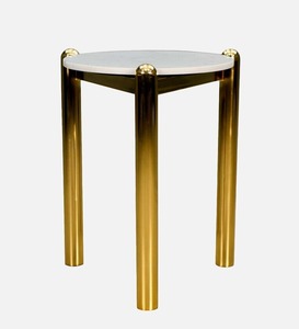 <b>Side</b> Metal Accent <b>Table</b> With <b>Marble</b> <b>Top</b> for Living Room and Home Furniture High Quality <b>Side</b> <b>Table</b> - Product Image 2