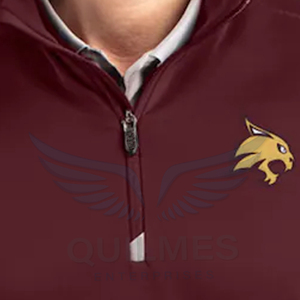 Pull léger pour homme Texas State Bobcats Logo personnalisé Vêtements de sport décontractés pour l'hiver Polyester extensible Veste à fermeture éclair quart - Product Image 3
