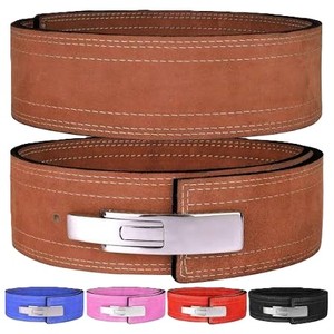 Cinturón de Levantamiento de Pesas de Cuero con Logotipo Personalizado al por Mayor |   Cinturón de Soporte Lumbar Antideslizante Unisex para Entrenamiento de Fisicoculturismo y Levantamiento de Pesas - Product Image 3