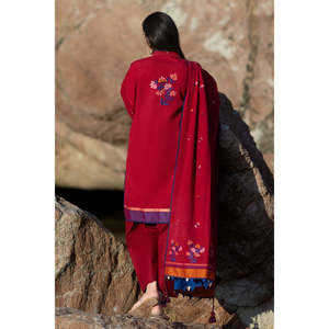 Ensemble 3 pièces en jacquard avec dupatta MJ-62001, paréos pour maillots de bain - Product Image 2