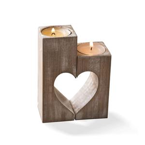 Portavelas de madera de pino de tamaño personalizado, nuevo aspecto para fiesta en casa, decoración de oficina, acabado hecho a mano para portavelas de madera T-light - Product Image 2