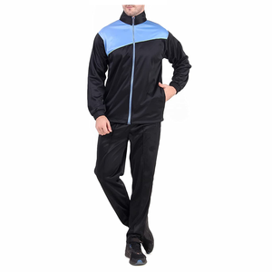 Ensemble de survêtement pour hommes avec veste et pantalon à fermeture éclair Deux pièces Sportswear Training Jogging Suit Casual Gym Fitness Outfit Wholesale - Product Image 1