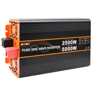 Convertisseur solaire hors réseau HOULI 5000W de puissance de crête, 2500W de puissance continue, pour la maison, la voiture et le camping-car, avec onde sinusoïdale pure - Product Image 4