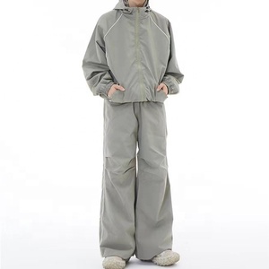 2024 Crazy Maker Streetwearชุดวิ่งออกกําลังกายUnisex 2 ชิ้นชุดฟิตเนสเหงื่อชุดไนลอนWindbreakerชุด - Product Image 2