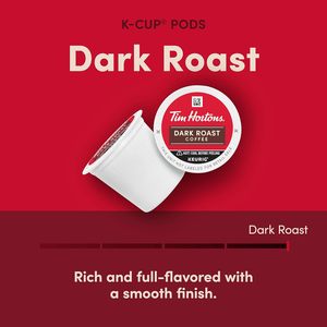 กาแฟทิม ฮอร์ตันส์ ดาร์กโรสต์ แบบแคปซูลสำหรับเครื่องชงกาแฟคิวริก บรรจุ 32 แคปซูล สีแดง - Product Image 2