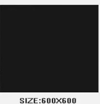 Super Black Floor Tile for Hotel 600x600mm Floor Tile/living Room Flooring Glazed Porcelain Tiles/Black and White Tiles for bar - Product Image 6