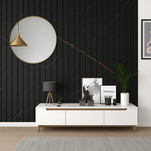 Paneles de Pared de PVC Acanalados Modernos Impermeables con Efecto 3D, Bajo Mantenimiento, Fácil Instalación, Acabado Satinado para Hogares y Comercios - Product Image 1