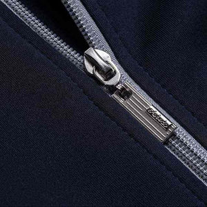 2025 nueva moda Chándal de nailon transpirable para hombres conjunto de 2 piezas de peso pesado con chaqueta con cremallera de manga completa para primavera - Product Image 6