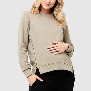 เสื้อผ้ามีฮู้ดสำหรับคุณแม่และให้นมบุตรผ้าฝ้ายขนแกะป้องกันรังสียูวีเป็นมิตรกับสิ่งแวดล้อม - Product Image 5