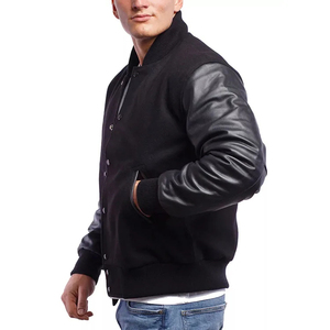 Custom Logo Varsity <b>Jacket</b> Leather Sleeves Embroidery College <b>Baseball</b> <b>Men's</b> <b>Jacket</b> CollegeBaseballjacket <b>for</b> <b>men</b> DDP Shipping - Product Image 4
