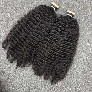 Cheveux frisés en ruban, 100% cheveux humains, cheveux bruts indiens, un donneur - Product Image 2